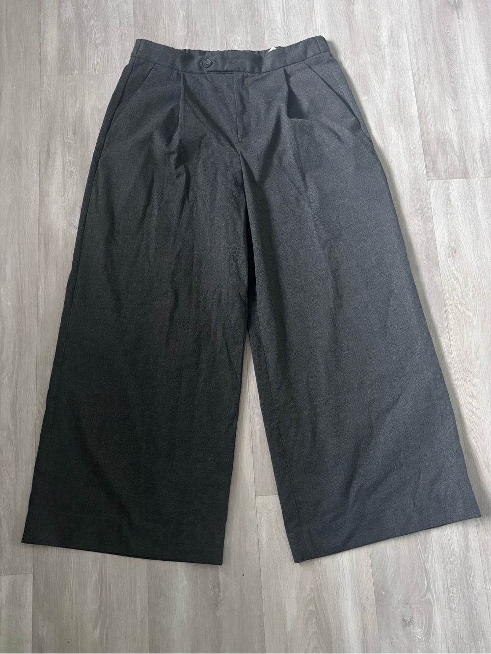 Banana Republic Wide-Leg Dress Pants in Black